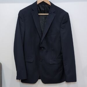 1670 | Men's Dark Navy Johnny Slim Fit Button Up Blazer